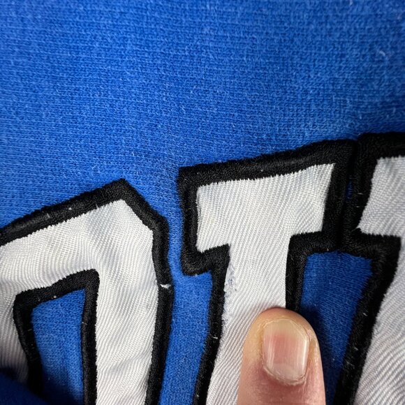 Y2K Steve & Barrys Duke Blue Devils Sweatshirt Medium Blue Faded Thrashed Hoodie - Picture 5 of 16